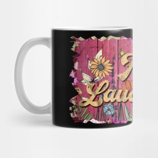 Classic Lauderdale Personalized Flowers Proud Name Mug